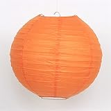 Farbige Papierlaternen, weiß, schwarz, Hochzeit, chinesisches Frühling, Festival, Geburtstagsparty, Dekoration, Kinder, DIY-Handmalerei, orange, 35,6 cm, 1 Stück