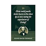 Henry David Thoreau Zitat How Could Youths Better Poster Leinwand Schlafzimmer Dekor Sport Landschaft Büro Zimmer Dekor Geschenk Unframe 08x12inch (20x30cm)