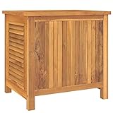 Tidyard Gartenbox mit Beutel Aufbewahrungsbox Gartentruhe Auflagenbox Aufbewahrungstruhe Aufbewahrungskiste Gartenkasten Spielzeugkiste Terrassenmöbel Gartenhausschränke 60 x 50 x 58 cm (B x T x H)