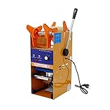 300–500 Tassen/h Bubble Tea-Versiegelungsmaschine, 350 W Kunststoffdeckel-Versiegelungsmaschine, 90/95 mm Tassen-Versiegelungsmaschine, Boba Tea Sealer für Getränkegeschäfte, CE/FCC