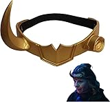 ZLCOS Sylvie Lady Loki Maske Harz TV Serie 2021 Broken Horn Helm Cosplay Maskerade Zubehör Party Requisiten (Harz)