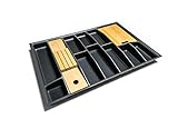 Lana Solution Besteckeinsatz für 80er Schublade, 480,5 mm x 710 mm, anthrazit