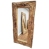 dasmöbelwerk XXL Wandspiegel Spiegel Massiv Wurzel Teak Holz Rahmen Hängespiegel 160, 180 cm oder 200 cm (2214 1,60m)