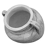 gartendekoparadies.de Massives Blumengefäß Amphore rund groß Pflanztrog Pflanzgefäß aus Steinguss frostfest