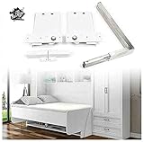 DIY-Murphy-Bett-Hardware-Kit,faltbares Wandbett mit vertikaler Montage,Verstecktes Bett Basis 5 Federn Wandbett Unterstützung,robuste King-Queen-Bett-Unterstützungshardware