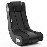 Wohnling® Soundchair in Schwarz mit Bluetooth | Musiksessel mit eingebauten Lautsprechern | Multimediasessel für Gamer | 2.1 Soundsystem - Subwoofer | Music Gaming Sessel Rocker Chair