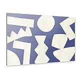 artboxONE Alu-Print 150x100 cm Primitive Grafiken - blau von Künstler Moon Light