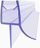 SUNXURY Duschdichtung 70cm Ersatz Duschdichtung Dichtung für 6mm / 8mm Glastür Badewanne Duschkabine Duschwand Transparent Wasserabweiser