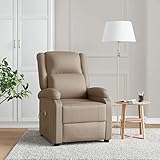 BULANED Massagesessel, Relaxsessel, Fernsehsessel, Kinosessel, Relaxliege Wohnzimmer, Stillsessel, Massagestuhl, Elektrischer Sessel, Cappuccino-Braun Kunstleder