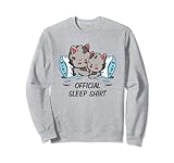Katzen Mama Kind Bett Offizielles Schlaf Sweatshirt