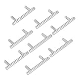 Cyrank Caninet-Griffe, 8 Stück, Silberne Schubladengriffe, T-Griff, Edelstahlgriffe Für Küchenschränke, Möbel, Kommoden-Hardware