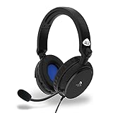 4Gamers Offiziell Lizenziertes Pro4-50 PS5/PS4-Headset mit Ständer – Schwarz