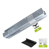 FATMOOSE SolidRoot Winkelanker aus feuerverzinktem Stahl für Spieltürme, Schaukeln, Stelzenhäuser - 4er-Set Anker inklusive Unkrautvlies