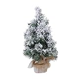 ABOOFAN 1 Stück Schnee-Weihnachtsbaum Tischdekoration Künstlicher Weihnachtsbaum Mini-Dekor Gefälschter Weihnachtsbaum Kleine Weihnachtsbäume Weihnachtsbaumdekoration