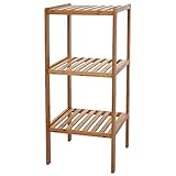 Mendler Badregal HWC-B18, Badezimmer Badschrank Standregal, Bambus - 80x34x33cm