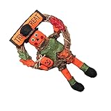 ABOOFAN Guirnaldas Para Halloween-Kranz Spukhaus-Requisiten Halloween-Hängeanhänger Partyzubehör Gastgeschenke Wandbehang Auflistung Ornament Kürbis-Anhänger Aus Holz