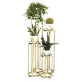 Nordic Blumenkastenständer für Pflanzen, Gold, hohe Qualität, Eisen, Blume, mehrstöckig, für Wohnzimmer, Innenbereich, Balkon, multifunktional, einfache Blume, Ständer