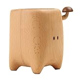 OUSIKA Utensilien-Caddy aus Holz Essstäbchen Rohr Geschirr Rack Aufbewahrungsbox Stifthalter Ablagen (Color : One Size)