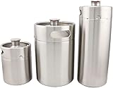 OUSIKA Bierturmspender, Getränkespender Home Brewing 2L / 3.6L / 5L Homebrew Bier Minifass Druckbeaufschlagter Growler Mattschwarz Fassbierspender Bar Zubehör (Color : Bianco, Size : 3.6L)