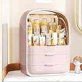 GFDFD Acryl Kosmetikbox Transparente Make-up Schmuckschublade Home Aufbewahrungsboxen Multifunktionaler Organizer (Farbe: Roze, Größe: 36 * 26 * 19,5 cm)
