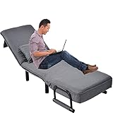 LMYYDES Schlafsofa klappbar, Klappbett, Chaiselongue, Klappsessel, Sofabett, Klappsofa mit Schlaffunktion gepolsterter Sitz, Freizeit-Chaiselounge-Couch für Zuhause, Büro
