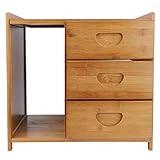 Beistelltisch, moderner Nachttisch, Mini-Nachttisch, Beistelltische mit 3 Schubladen, Schlafzimmerzubehör, Schlafzimmermöbel, Nachttisch, Beistelltisch