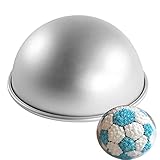kefyixc 8 × 4 Halbkugel-Kuchenform, Kugel-Kuchenform, Aluminium, 20,3 cm Halbkugel-Kuchenform, Backform für Geburtstagskuchen, Partykuchen
