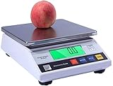 OUSIKA Wlectronic Lebensmittelwaage Digital Digitale Küchenwaage Elektronische Waage 10kg / 1g LCD mit Hintergrundbeleuchtung for Lebensmittelfabrik Kuchenhaus Apotheke Waagen (Size : 10kg/0.1g)