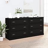 MATTUI Möbel-Sideboards, 2 Stück, Schwarz