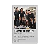 LUCKEY Criminal Minds Poster für Zimmer, ästhetisch, trendig, Wohnzimmer, Wandkunst, moderne Familie, Schlafzimmer, Dekoration, Leinwand, 50 x 75 cm, ohne Rahmen
