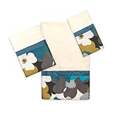 Beliebtes Home 3 Stück die blumigen Bouquet Collection Handtuch Set, Aqua