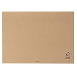 BIOZOYG Papiertischset aus Recyclingpapier I Platzdeckchen eckig Tischset Platzset Papier 2000 Stück ungebleicht I Einweg Esstisch Unterlage für Teller Besteck Tassen Papierplatzsets 31x43 cm braun