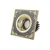 WLBHWL 6W, 8W, 10W, 12W, 14W Quadratische Panel-Lampe, Vollkupfer-Downlight, Eingebettete LED-Deckenleuchte, Veranda-Gang-Scheinwerfer, Farbtemperatur, Optionale LED-Einbaubeleuchtung