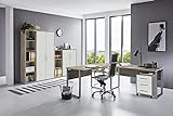 moebel-dich-auf.de Büromöbel Komplettset TABOR PRO 4 in diversen Farbvarianten (Sonoma Eiche/weiß matt)