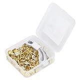 Dekorativer Nagelstift, Polsterstift-Set aus Kohlenstoffstahl, 16 mm Länge, breite Anwendung, feste Befestigung für Zuhause(Gold)