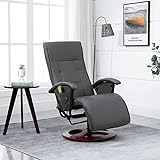 Tidyard Massagesessel Komfort Deluxe Sitzposition Maße 66 x 92 x 106 cm (B x T x H) Grau