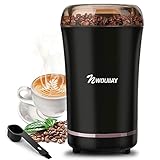 NWOUIIAY Kaffeemühle 300W Elektrische Kaffeemühle Kaffeebohnen für Kaffeebohnen Nüsse Gewürze Körner und Gewürzkapazität bis zu 100 g