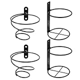 SHERCHPRY Weinregale Arbeitsplatte 4 Stück Spirale Weinhalter Metall Wandmontage Weinregale Rotwein Display Ständer Hängende Weinflasche Organizer Aufhänger für Küche Esszimmer Bar Schwarz Weinregal