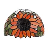 Lurrose Glas Lampenschirm Bodenleuchte Kronleuchter Abdeckung Lampenschirme Pendelleuchte Glas Ersatzschirm Lampenglas für E27 Tischlampe Wandlampe Hängelampe Wandleuchte Schirm Bunt