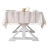 Restaurant-Tischdecke Französische Retro-Tischdecke, weiß gestreift, hochwertige Spitze, hohl, rechteckig, Heim-Tischdecke Heimische Tischdecke (Color : A, Size : 140x200cm)