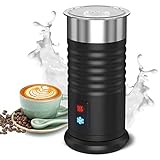 Milchaufschäumer Automatischer Elektrisch 400W Edelstahl Milchschäumer 240ML Für heißen und kalten Milchschaum und Milchheizung Ein Klick Steuerung Wenig Lärmrostfreier Für Cappuccino Latte