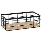 ALEOHALTER Drahtkorb, Wandhalterung Gitter Aufbewahrungskorb Haushalt Drahtkorb für Küche, Bad
