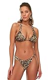 Bikini-Set - Braun - Animal Print