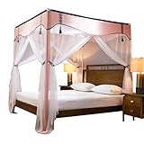 DSINEY Moskitonetz, Moskitoschutz, chinesischer Hof, Prinzessin Wind, für den Haushalt, Bettvorhang, verschlüsselt, dick, dreitürig