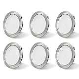 KYOTECH LED Einbaustrahler 230V G4 LED 3.5W 4000K Neutralweiß 260LM Möbel Einbaustrahler IP44 LED Möbeleinbauleuchte-unterbauleuchte küche led Bohrloch 55-58mm und 20mm Flache,6er Set