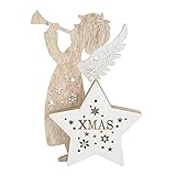 Combort Luminous Christmas Tree Ornaments Holz Weihnachten Anhänger dekorative hängende Ornamente Party Dekoration Weihnachten Lieferungen(2#)