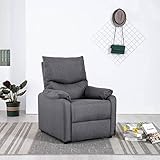 YUMENG Elektrischer TV-Sessel, Relaxsessel, Liegesessel, Fernsehsessel, Kinosessel, Relaxsessel & -liegen, Recliner Chair, Dunkelgrau Stoff