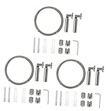 Yardwe 3 Sets Edelstahl-Drahtseil-Vorhänge Lichterketten Für Draußen Outdoor-Zubehör Edelstahl-Seil Marine-Draht Kabel Kleidung Seil Linie Vorhang-Zubehör Kleidung