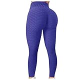 Yoga Leggings für Damen Mädchen High Waist Blickdicht Freizeithose Lang Po Push Up Booty Leggings