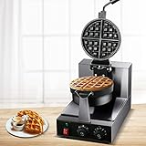 Waffeleisen Elektrisches Waffeleisen Kegelmaschine Edelstahl Antihaft-Rotationswaffeleisen Waffelofen Geeignet Für Bäckerei, Restaurant, Snackbar Oder Haushalt
